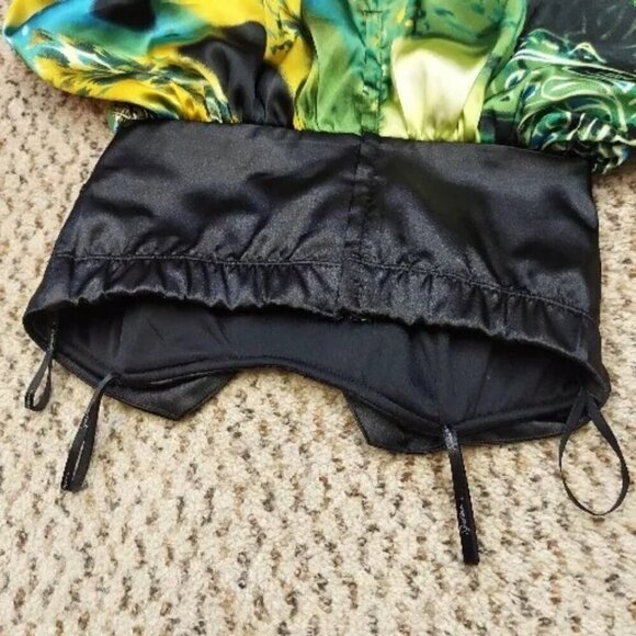 Speechless Mini Strapless Cocktail Dress 5 Womens Black Green Yellow Blue Ruffle - Picture 7 of 15